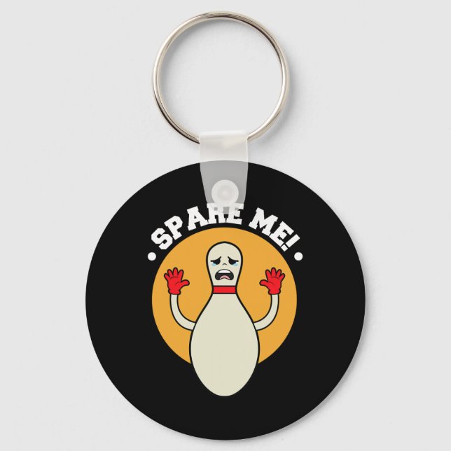 Duckpin Spare Me Bowling Shirts  Key Ring (Front)