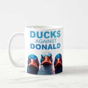 DUCKS AGAINST DONALD mug