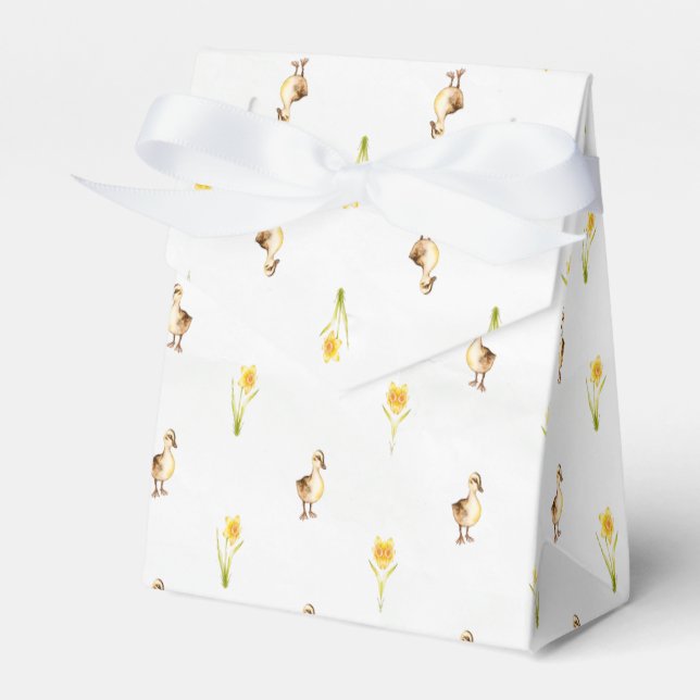 Ducks And Daffodils Quack into Spring  Favour Box (Front Side)