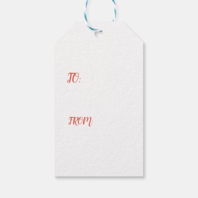 DUCKS AND RED MOON Gift Tag (Back)