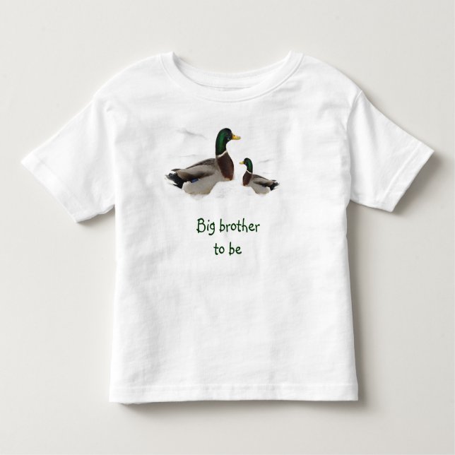 Ducks Big Brother to Be Toddler T-Shirt (Front)