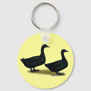 Ducks: Black Cayugas Key Ring