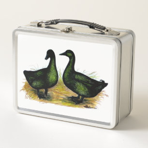 Ducks: Cayuga Pair Metal Lunch Box