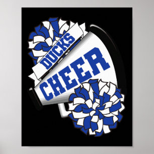 Ducks Cheer Ck To School Cheerleading Spirit B Poster