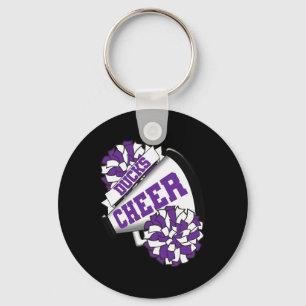 Ducks Cheer Ck To School Cheerleading Spirit P Key Ring