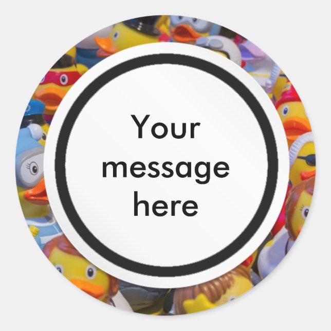 Ducks Classic Round Sticker (Front)