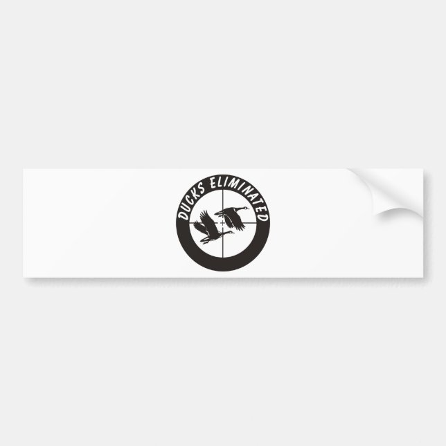 ducks_eliminated bumper sticker (Front)