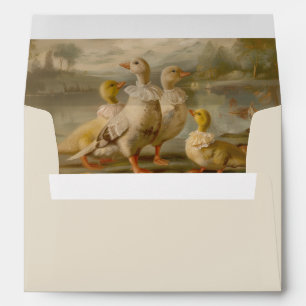 Ducks - Envelope for Card size 12.7 x 17.8 cm