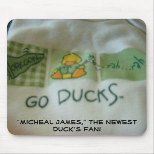 Duck's Fan! New Baby mousepad Custom Names