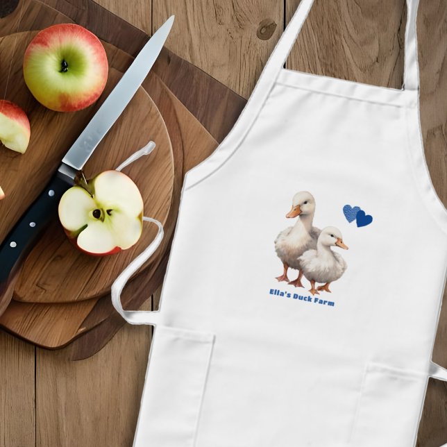 Ducks Farm Kitchen Bib Apron (Creator Uploaded)