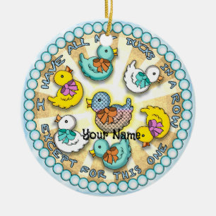 Ducks In A Row duck Ornament 