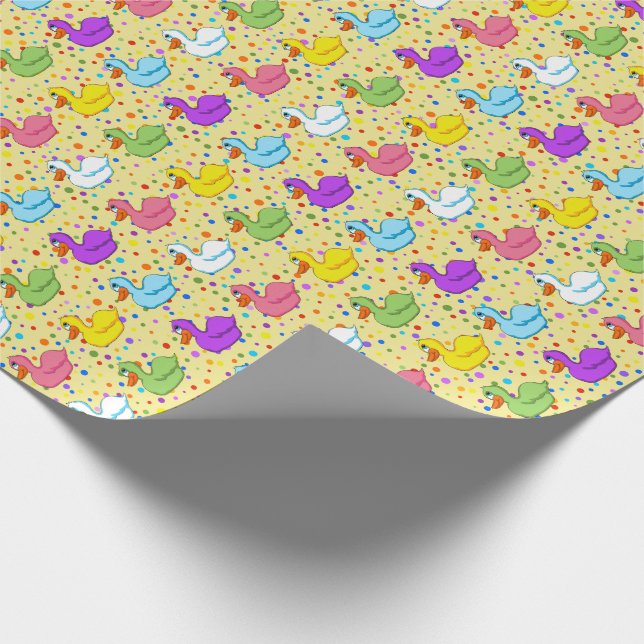 Ducks in a Row Wrapping Paper (Corner)