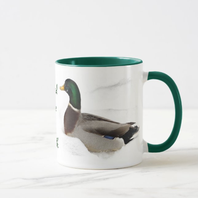 Ducks in Snow Lord Love a Duck Mug (Right)