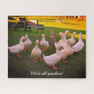 Ducks in the Park Funny Quackers Holiday Jigsaw Puzzle