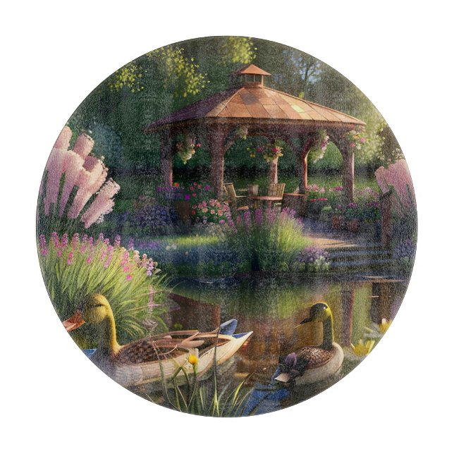 Ducks in the Pond Cutting Board (Front)