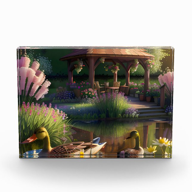 Ducks in the Pond Photo Block (Front)