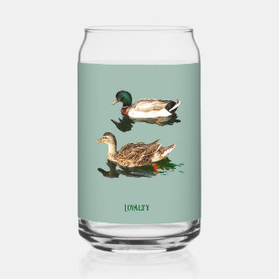 Ducks mallards can glass