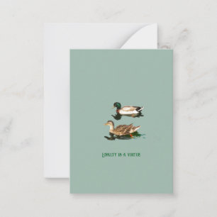 Ducks mallards card