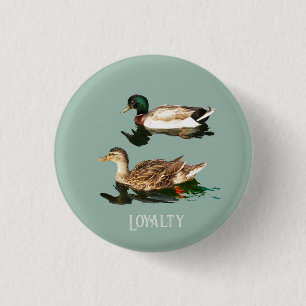 Ducks mallards edible frosting rounds 3 cm round badge