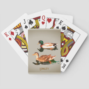 Ducks mallards. Loyalty Playing Cards