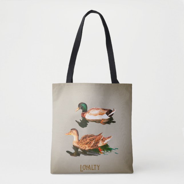 Ducks mallards. Loyalty Tote Bag (Front)