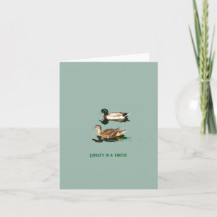 Ducks mallards note card