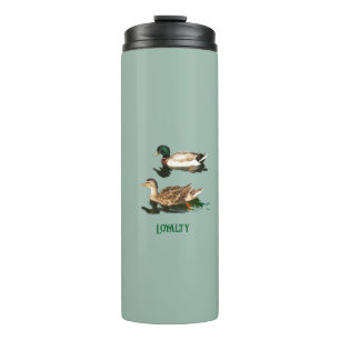 Ducks mallards thermal tumbler