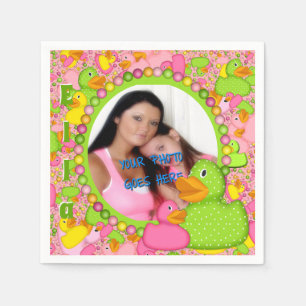 Ducks-n-Dots-Style-2-Light Green-PHOTO-TEMPLATE- Napkin