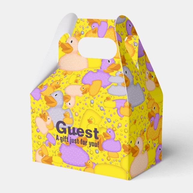 Ducks-n-Dots-Style-3-Yellow-GABLE FAVOR BOX (Front Side)