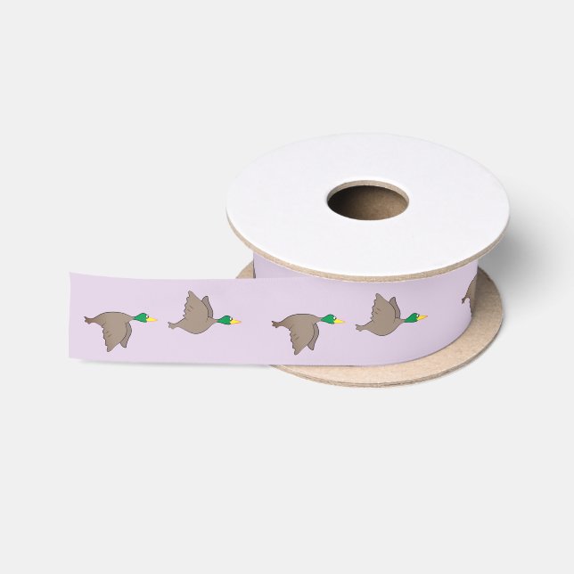 Ducks (Nature Scene) Satin Ribbon (Spool)