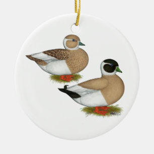 Ducks: Penciled Calls Ceramic Tree Decoration