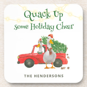 Ducks Quack Up Some Holiday Cheer Coaster