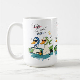 Ducks Road Trip Enjoy Little Things Cute Art Coffee Mug