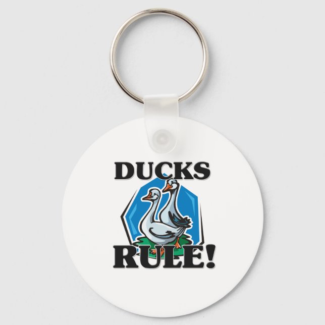 DUCKS Rule! Key Ring (Front)