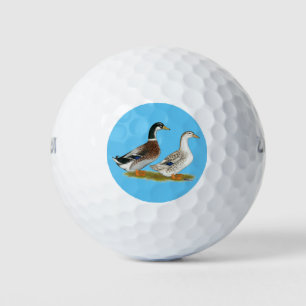 Ducks:  Silver Appleyard Golf Balls