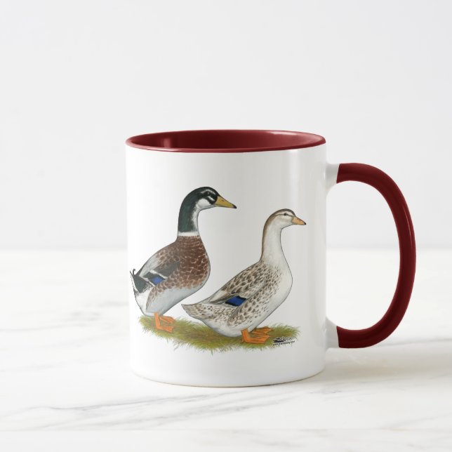 Ducks:  Silver Appleyard Mug (Right)