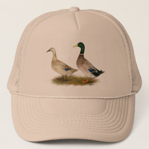 Ducks:  Silver Welsh Harlequin Trucker Hat