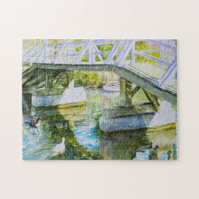 Ducks Under a bridge Jigsaw Puzzle (Horizontal)