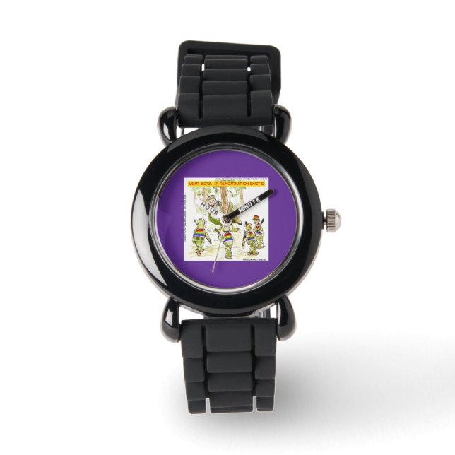 Ducks Vs LGBT Funny Unisex Watch (Front)