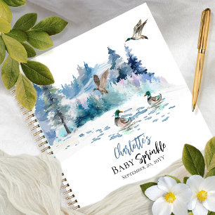 Ducks Woodland Forest Boy Baby Sprinkle Guest Book