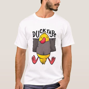 Ducktape Funny Kawaii Duck Wrapped in Tape T-Shirt