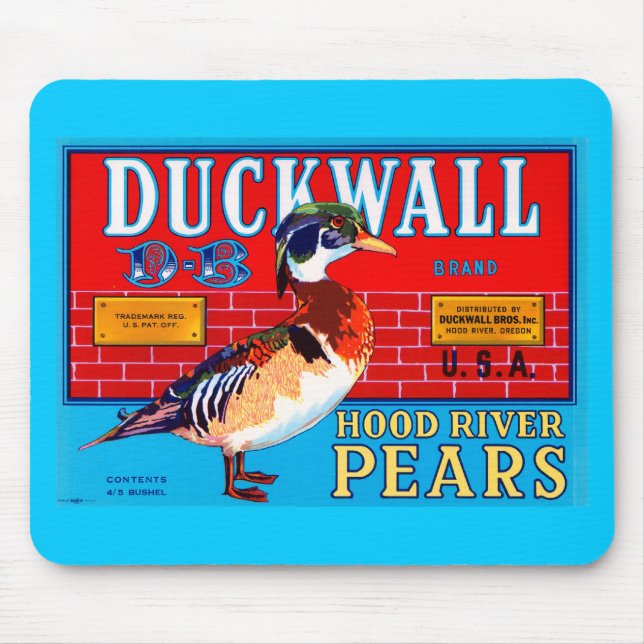 Duckwall Hood River Pears Mouse Pad (Front)
