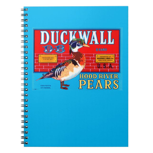 Duckwall Hood River Pears Notebook (Front)