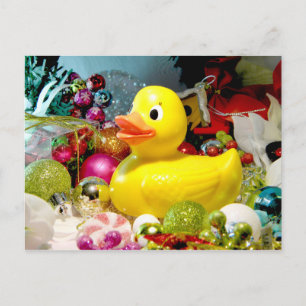Ducky Christmas I Holiday Postcard