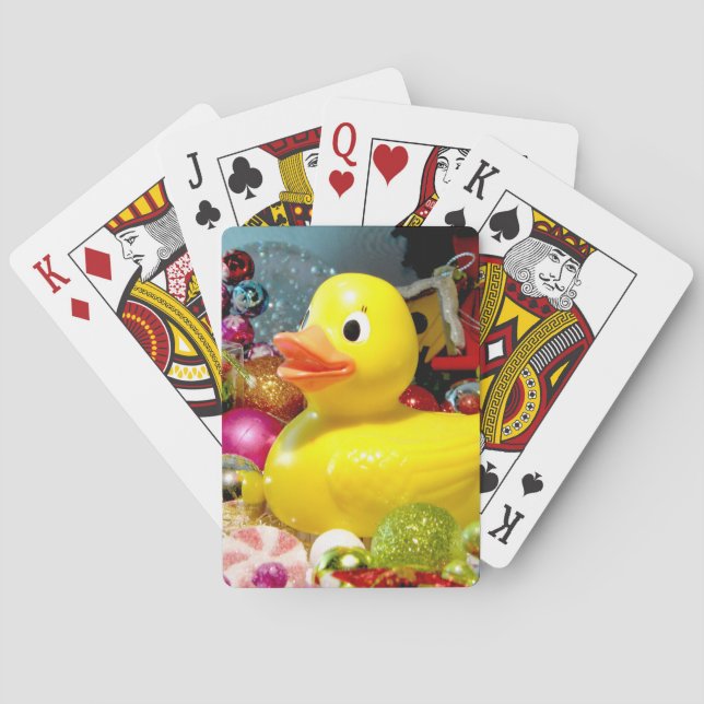 Ducky Christmas I Playing Cards (Back)