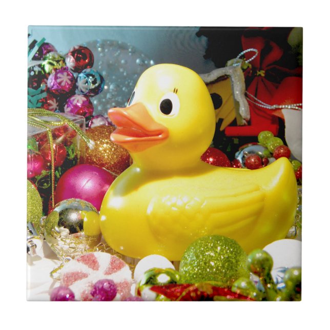 Ducky Christmas I Tile (Front)
