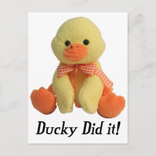 Ducky Did It! Postcard (Front)