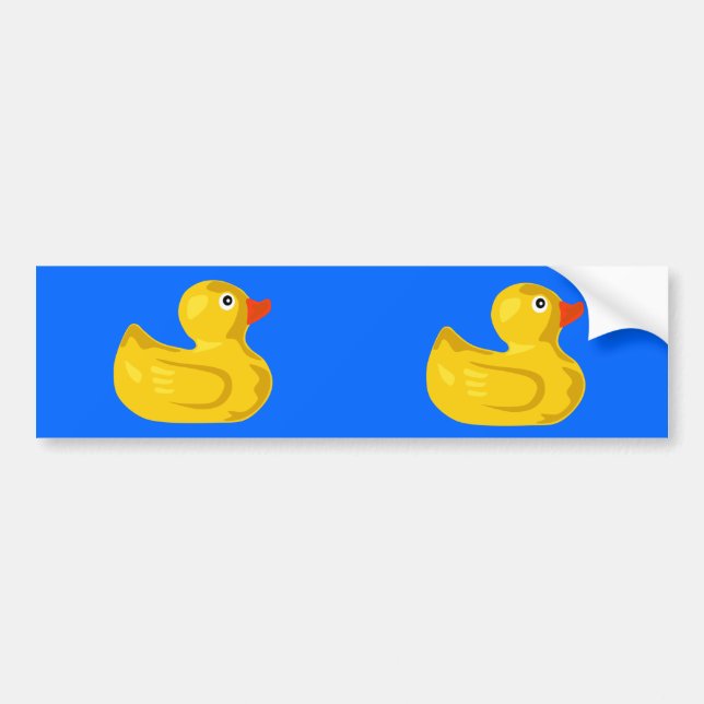 Ducky  Duck Bumper Sticker (Front)