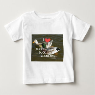 Ducky duck mountains. baby T-Shirt