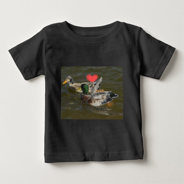 Ducky duck mountains. baby T-Shirt (Front)